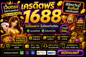เครดิตฟรี1688 แจกจริงไหม เปิดสูตรเล่นสล็อตยุคใหม่ เล่นง่าย ได้ไว ไม่ต้องมีทุน