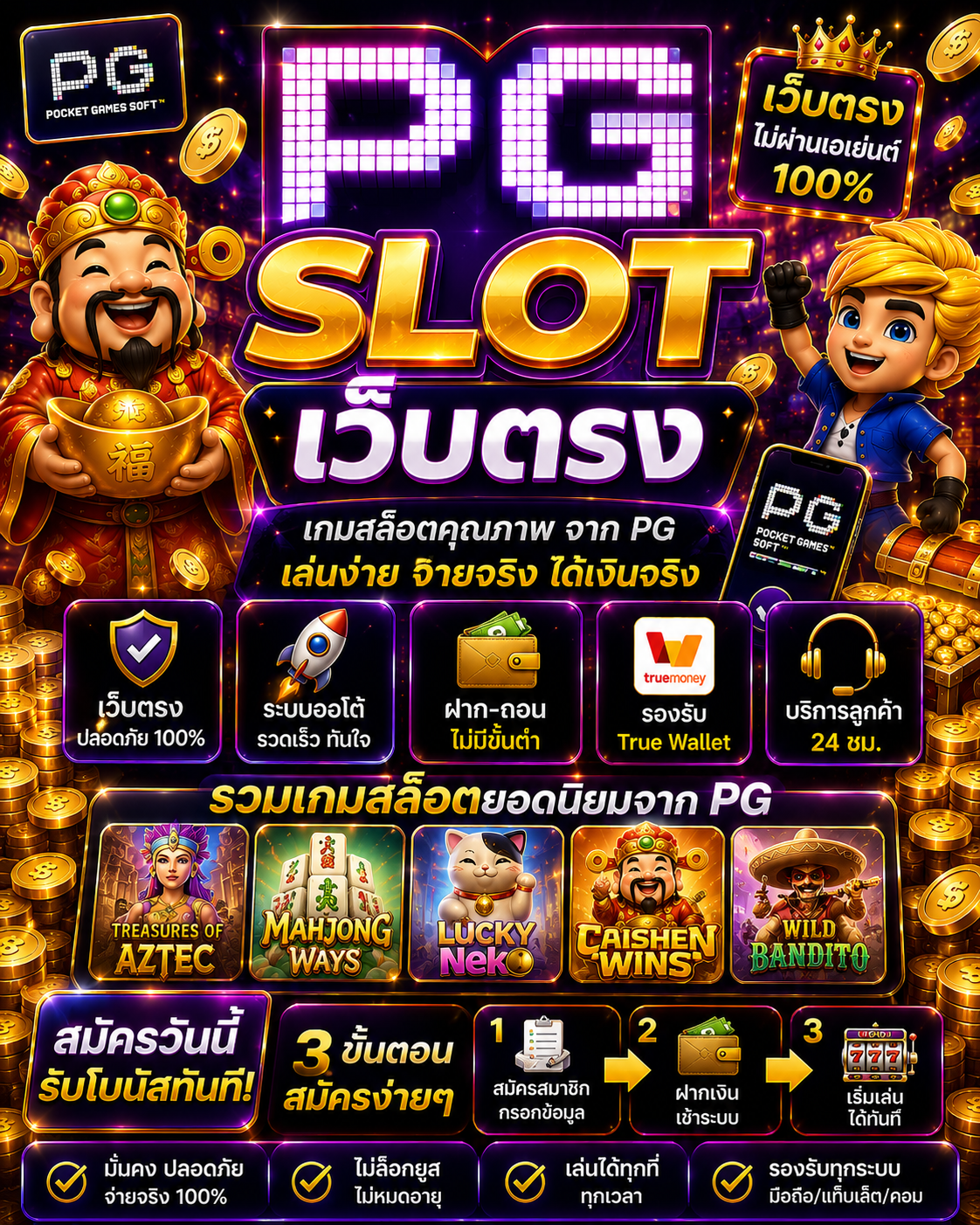 เปิดประสบการณ์สล็อตออนไลน์ยุคใหม่กับ pg slot เว็บตรง ระบบฝากถอนอัตโนมัติ รวดเร็ว ปลอดภัย รองรับมือถือทุกระบบ พร้อมเทคนิคเล่น