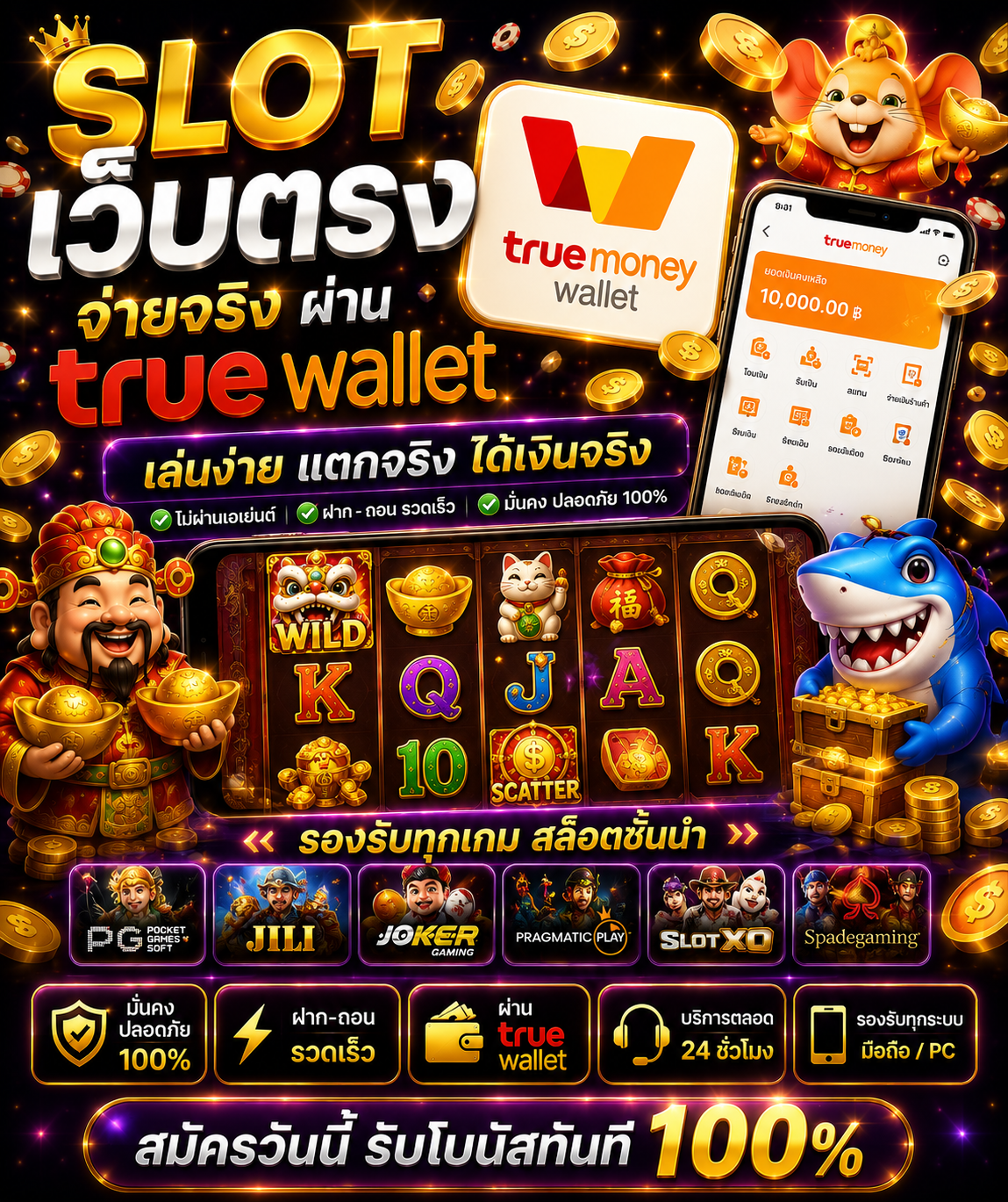 slot true wallet เทรนด์เกมออนไลน์ยุคใหม่ ฝากง่าย เล่นไว รองรับมือถือเต็มรูปแบบ 🎰